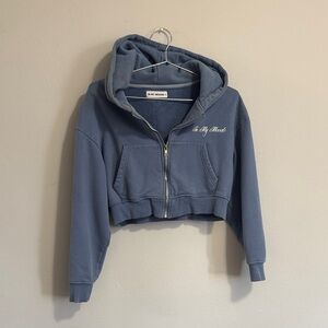 Blue Hoodie Sweater